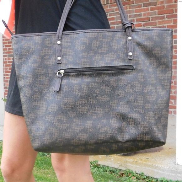 Franco Sarto Brown and Tan Tote Hand Bag - Picture 2 of 7